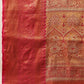 Floral Baluchari Silk Saree With Zari Woven Rich Pallu & Contrast Border
