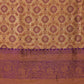 Floral Baluchari Silk Saree With Zari Woven Rich Pallu & Contrast Border