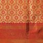 Floral Baluchari Silk Saree With Zari Woven Rich Pallu & Contrast Border