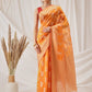 Floral Banarasi Organza Soft Silk Yellow Saree