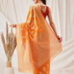 Floral Banarasi Organza Soft Silk Yellow Saree