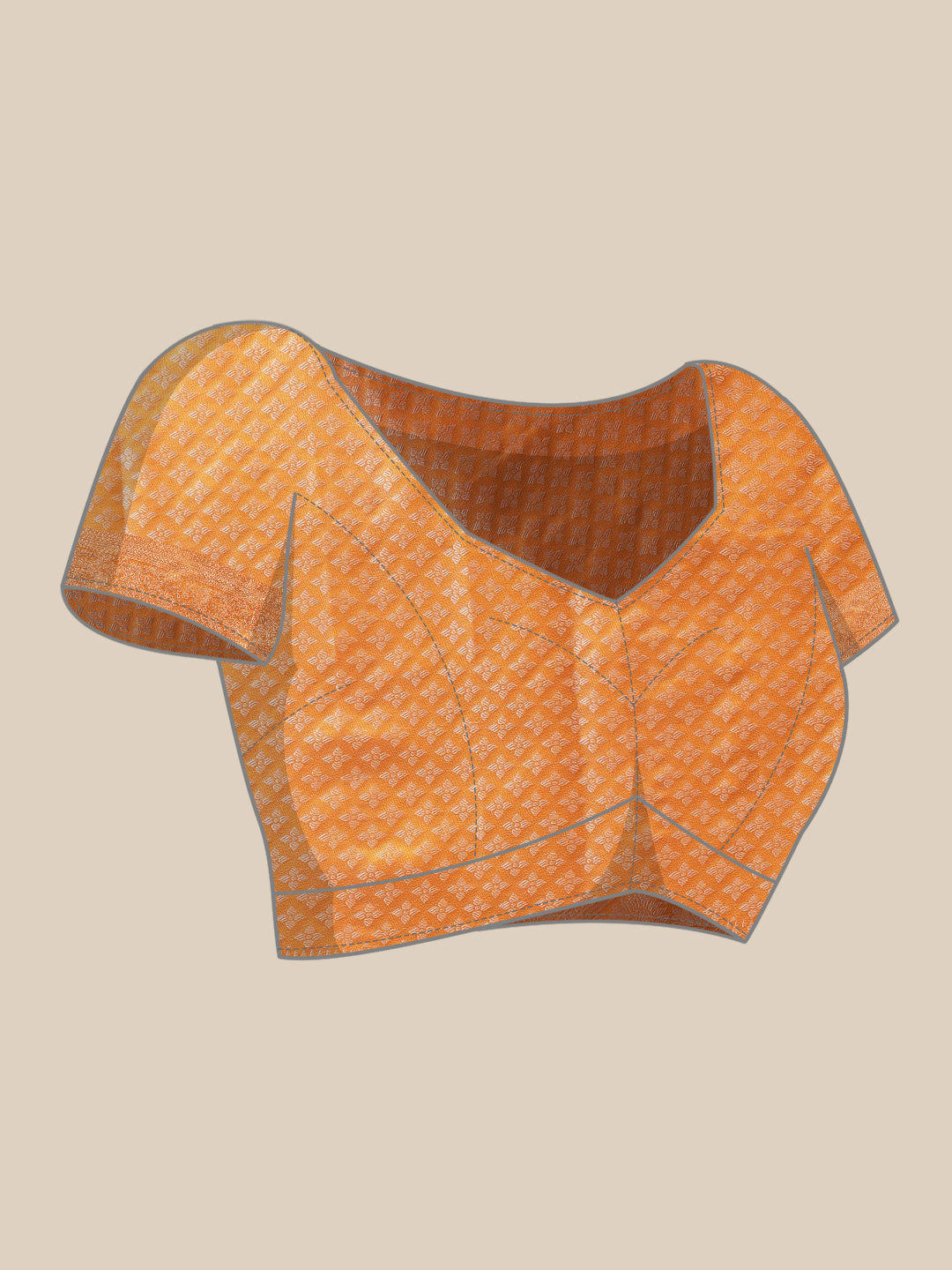 Banarasi Organza Soft Silk Yellow Saree With Small Floral Border