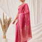 Banarasi Organza Soft Silk Pink Saree