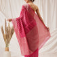 Banarasi Organza Soft Silk Pink Saree