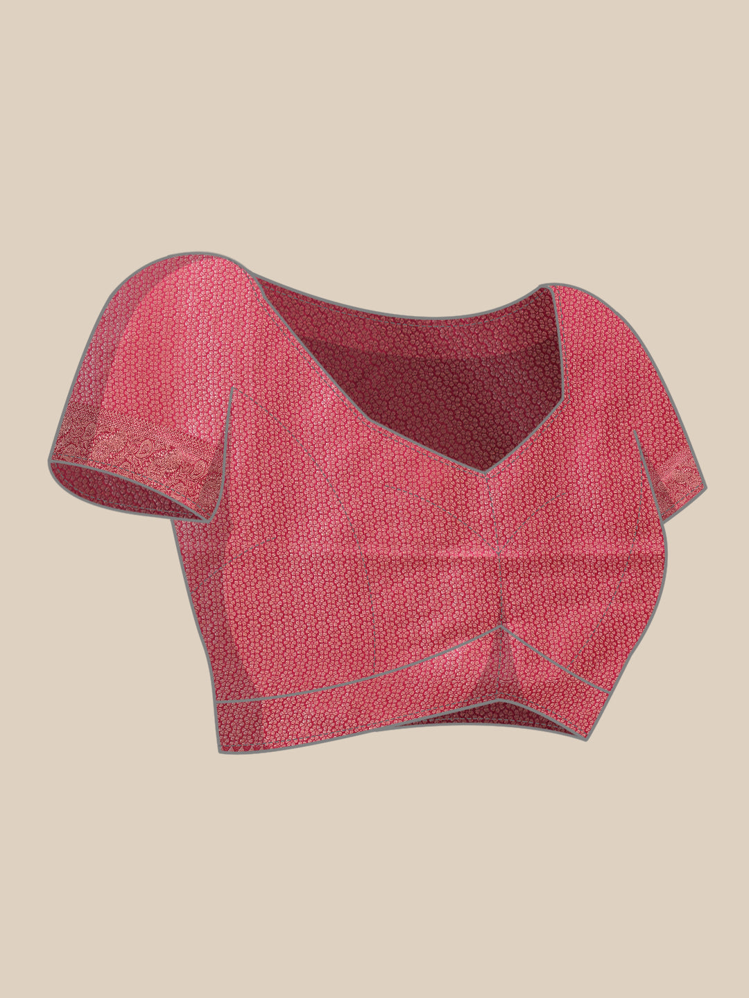 Banarasi Organza Soft Silk Pink Saree