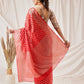 Banarasi Organza Soft Silk Red Saree