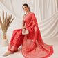 Banarasi Organza Soft Silk Red Saree