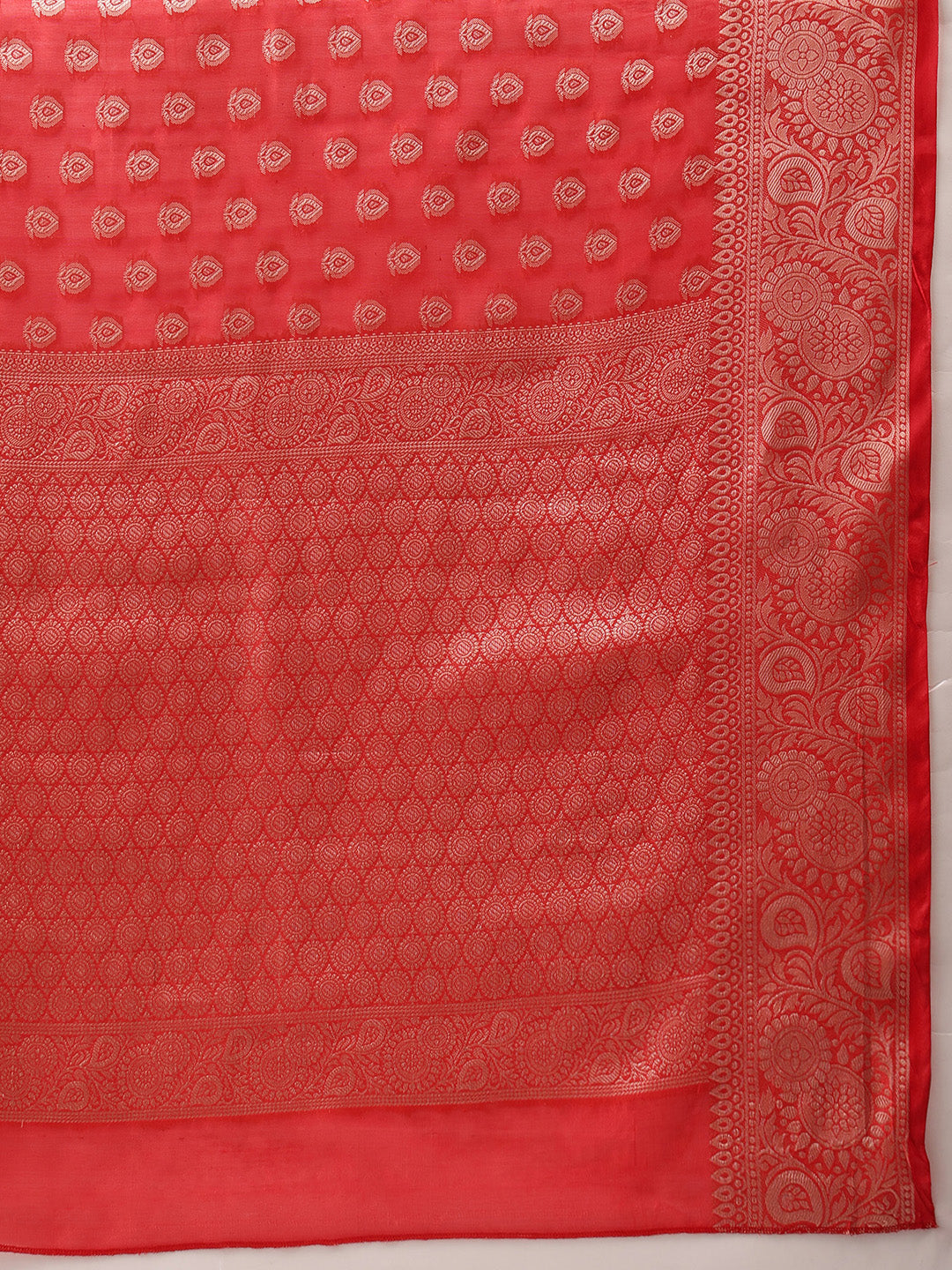 Banarasi Organza Soft Silk Red Saree