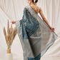 Banarasi Organza Soft Silk Teal Saree