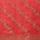 Laheriya Floral Banarasi Organza Soft Silk Red Saree