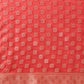 Floral Banarasi Organza Soft Silk Red Saree With Small Border