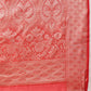Floral Banarasi Organza Soft Silk Red Saree With Small Border