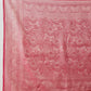 Butterfly Design Banarasi Organza Soft Silk Pink Saree