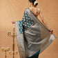 Butterfly Design Banarasi Organza Soft Silk Teal Saree
