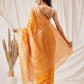 Butterfly Design Banarasi Organza Soft Silk Yellow Saree