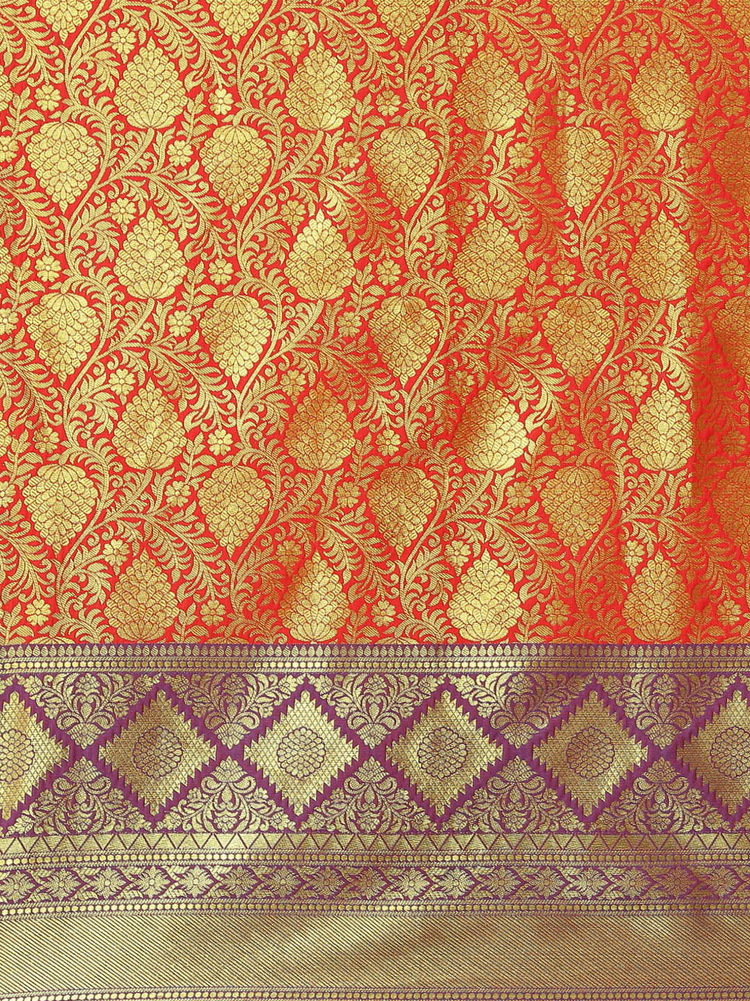 Women's Kanchipuram Soft Silk Zari Woven Saree