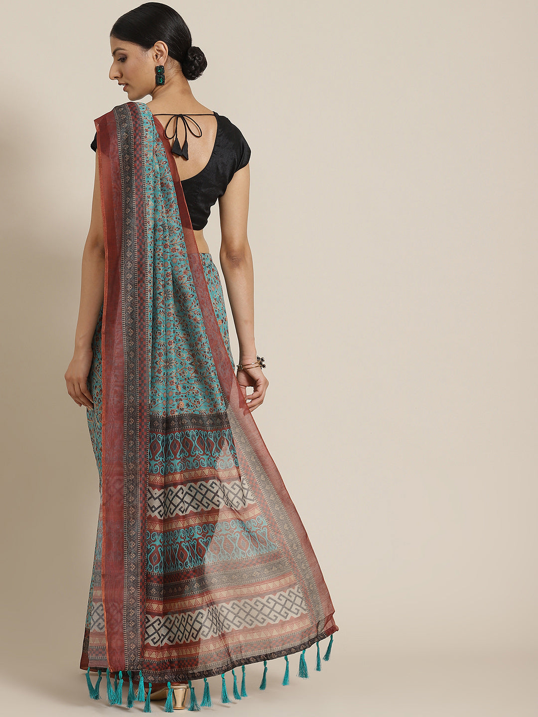 Women's Kalamkari Digital Printed Saree
