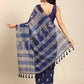 Digital Printed Cotton Blend Chanderi Saree