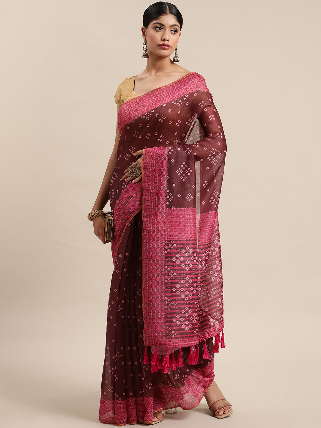 Women's Kalamkari Digital Printed Saree