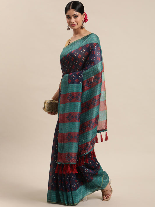 Women's Kalamkari Digital Printed Saree