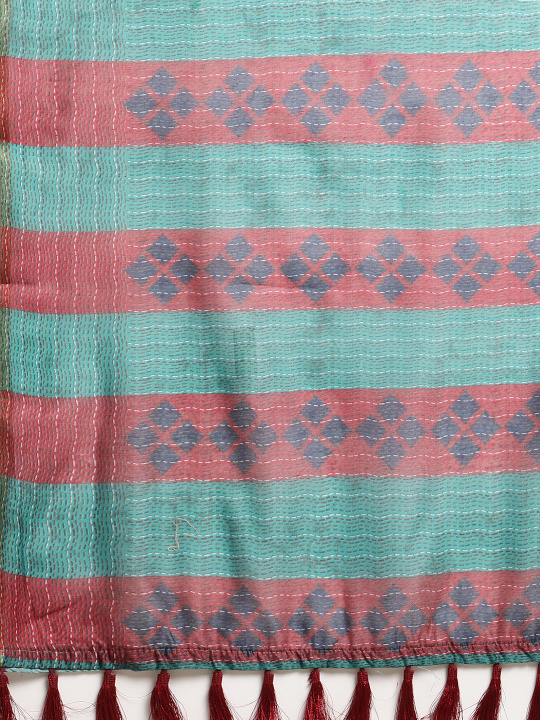 Women's Kalamkari Digital Printed Saree