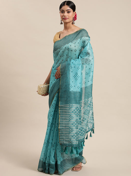 Women's Kalamkari Digital Printed Saree