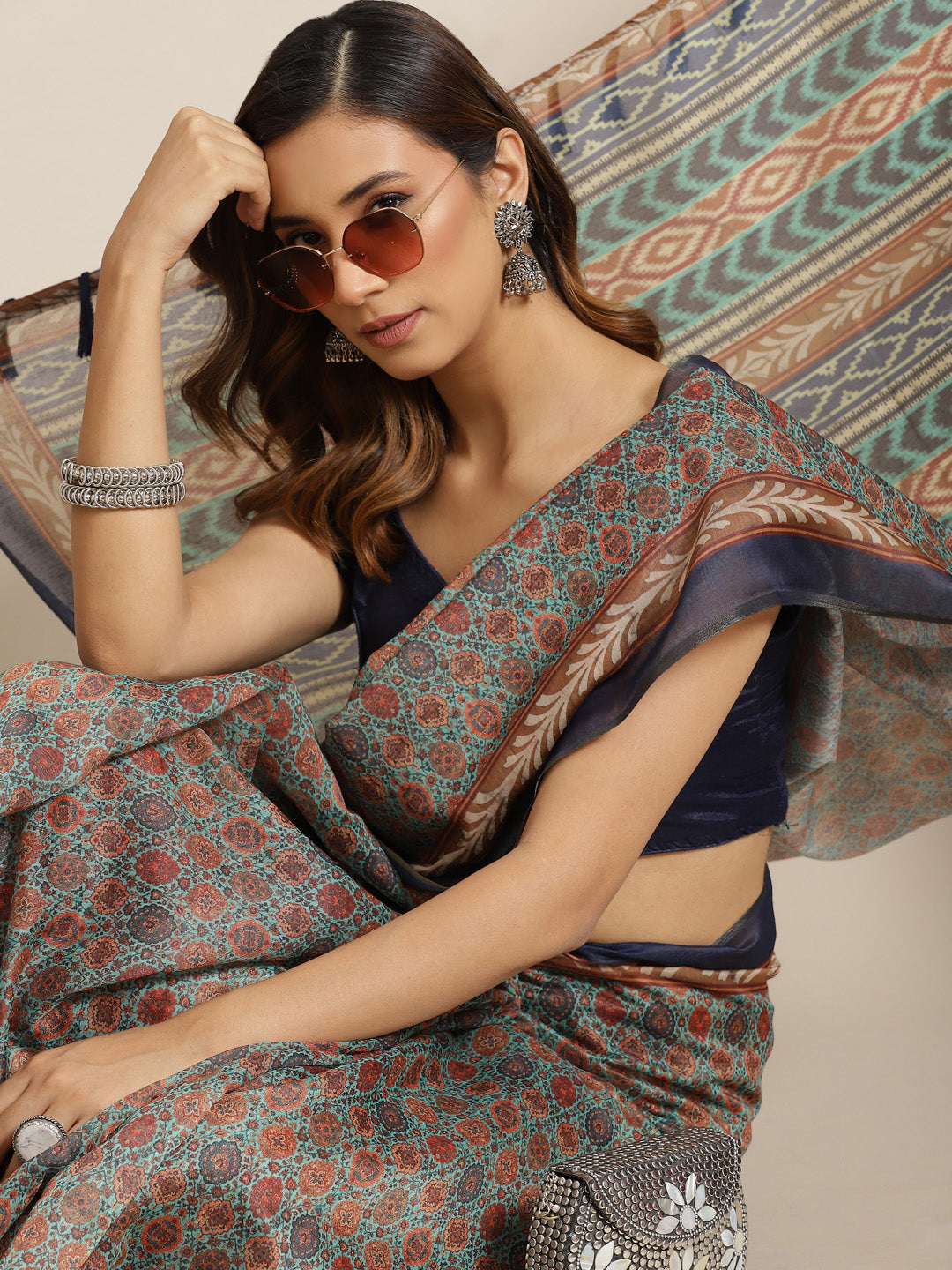 Women's Kalamkari Digital Printed Saree