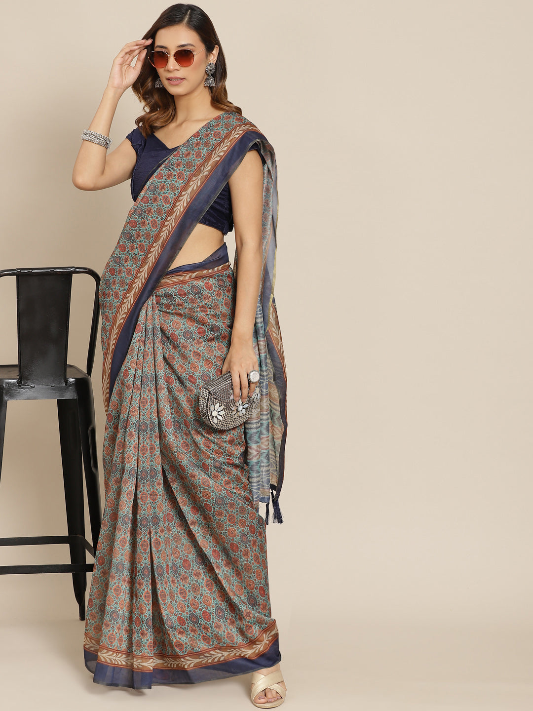 Women's Kalamkari Digital Printed Saree