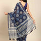 Digital Printed Cotton Blend Chanderi Saree