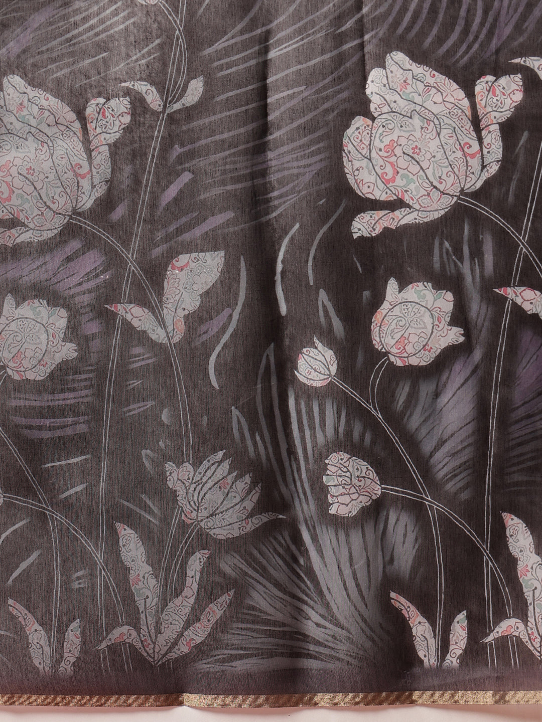 Digital Printed Chanderi Saree