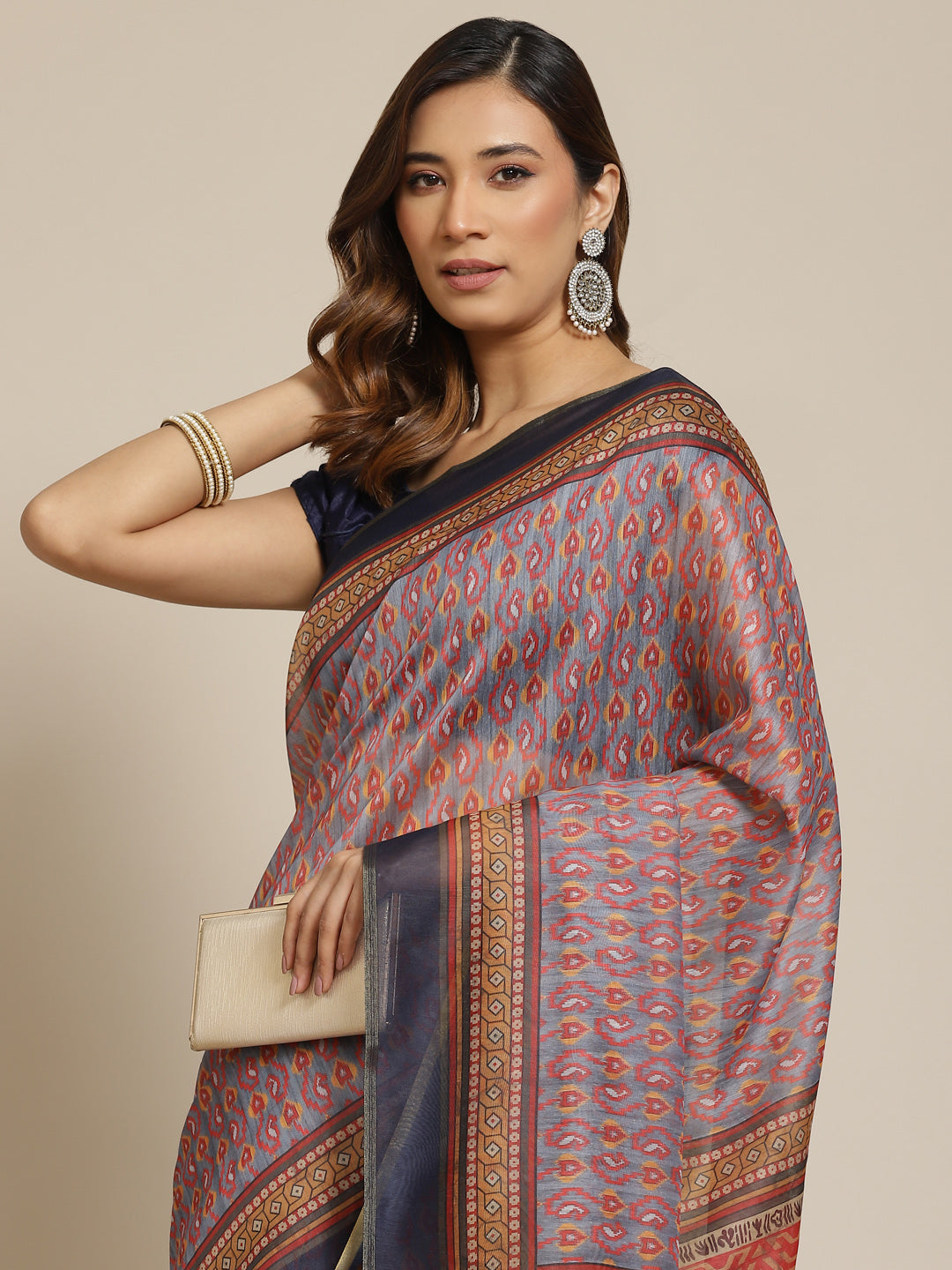 Women's Kalamkari Digital Printed Saree