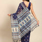 Digital Printed Cotton Blend Chanderi Saree