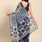 Digital Printed Cotton Blend Chanderi Saree
