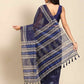 Digital Printed Cotton Blend Chanderi Saree