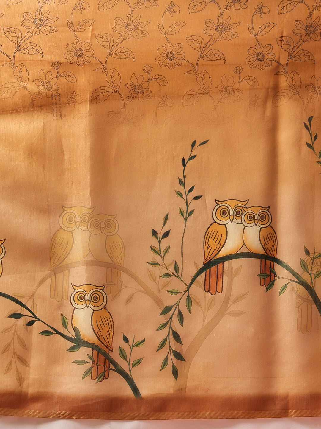 Digital Printed Chanderi Saree