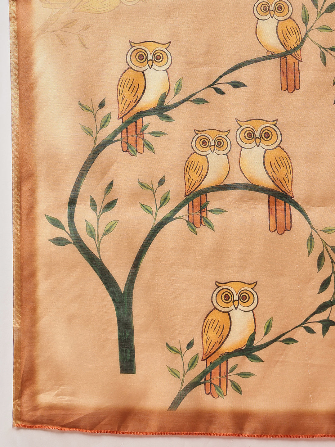 Digital Printed Chanderi Saree