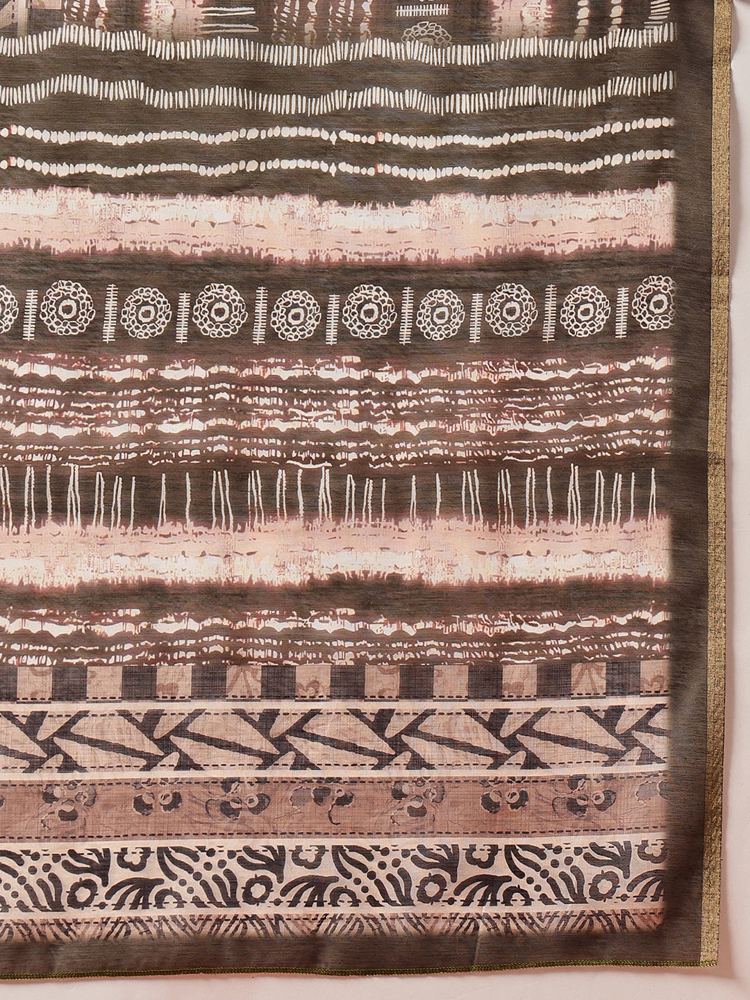 Digital Printed Chanderi Saree