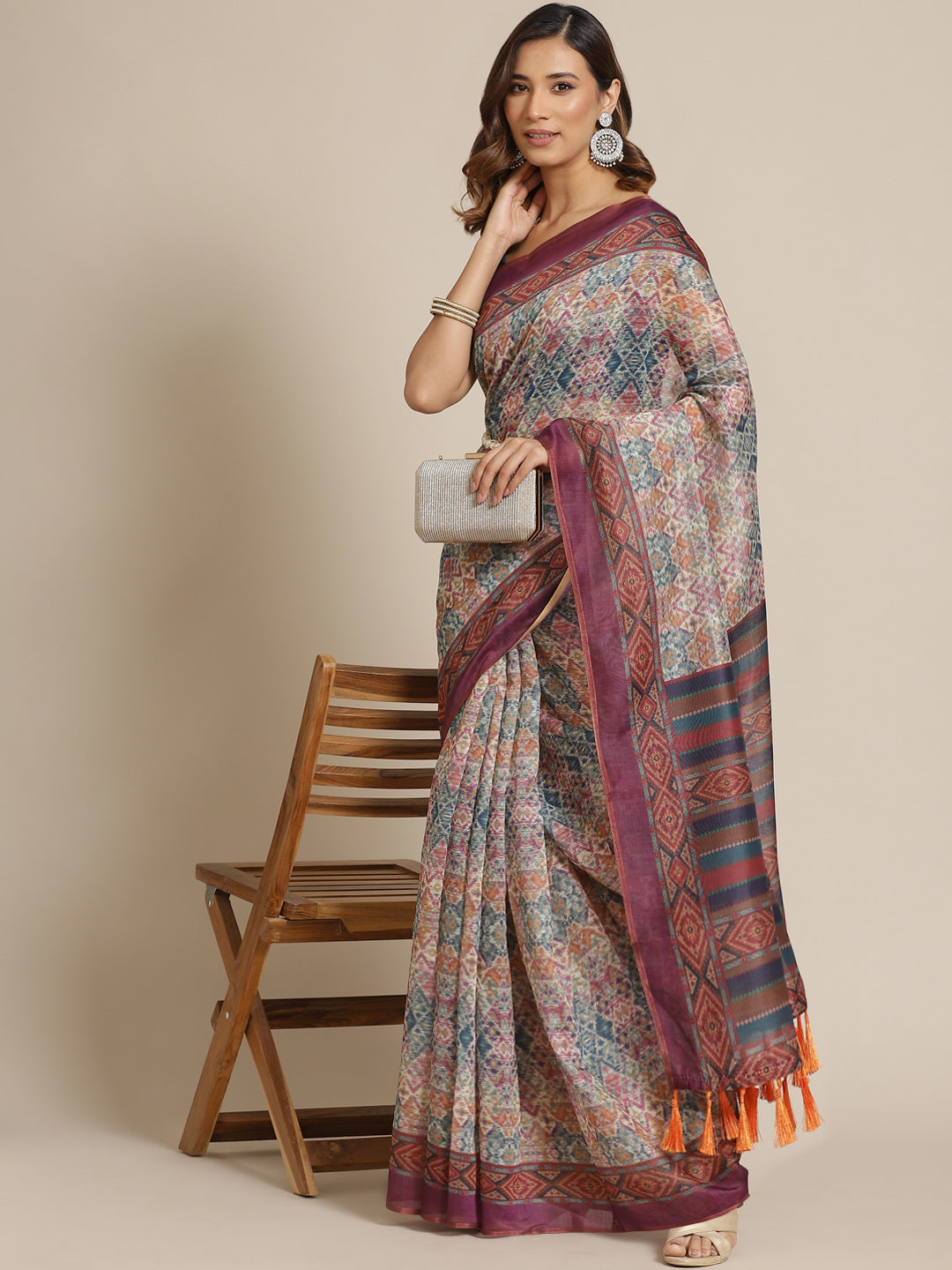 Women's Kalamkari Digital Printed Saree