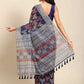 Digital Printed Cotton Blend Chanderi Saree