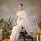 Warli Printed Cotton Blend Chanderi Saree With Printed Blouse Piece
