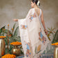Chanderi Cotton Mango Printed Unique Saree With Printed Blouse Piece