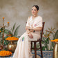Chanderi Cotton Abstract Printed Unique Saree With Animal Printed Blouse