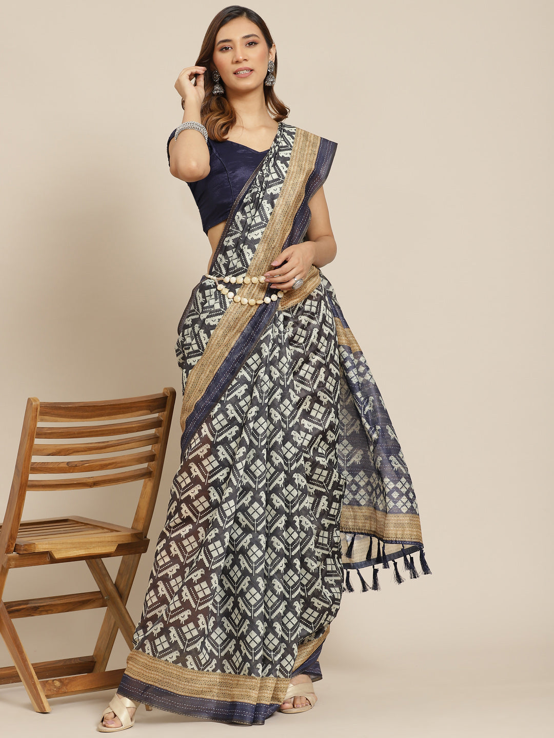 Women's Kalamkari Digital Printed Saree