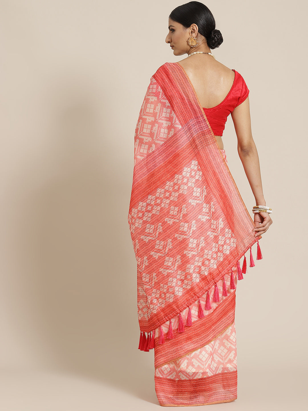 Women's Kalamkari Digital Printed Saree