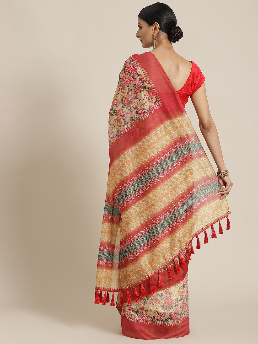 Women's Kalamkari Digital Printed Saree