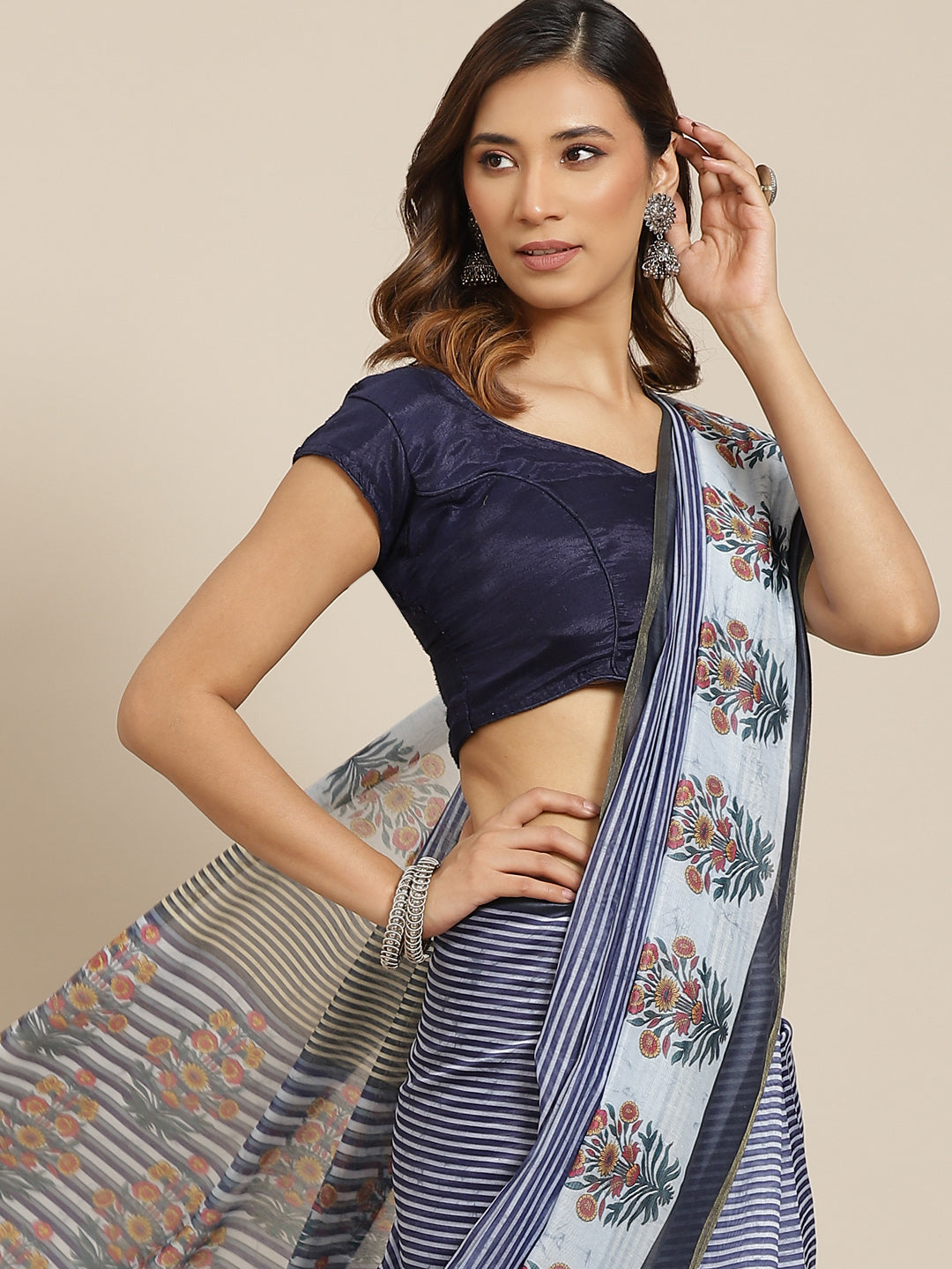 Women's Kalamkari Digital Printed Saree