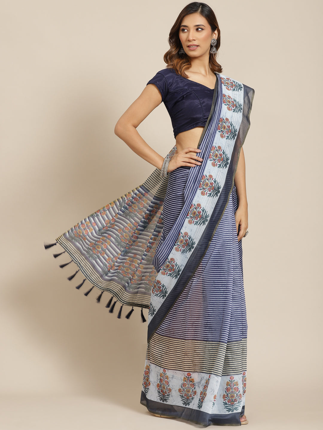 Women's Kalamkari Digital Printed Saree