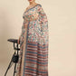 Digital Printed Cotton Blend Chanderi Saree