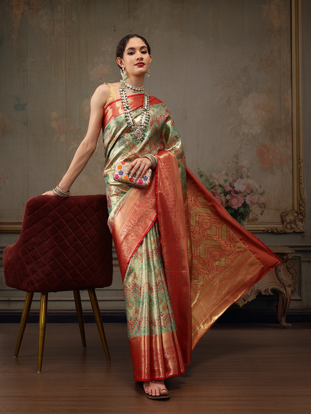 Heavy Pure Silk Woven Banarasi Saree
