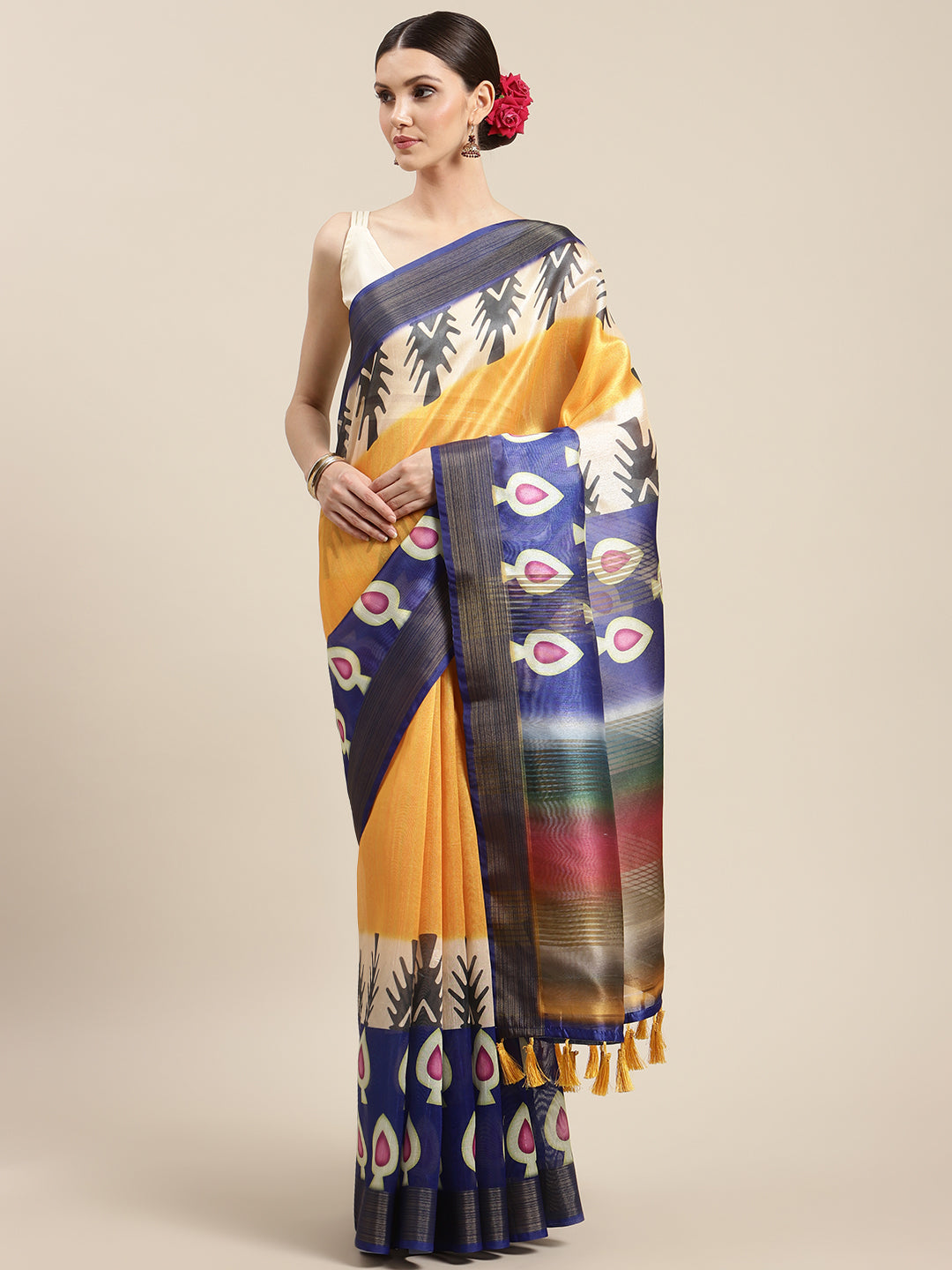Women's Batik Digital Printed Saree